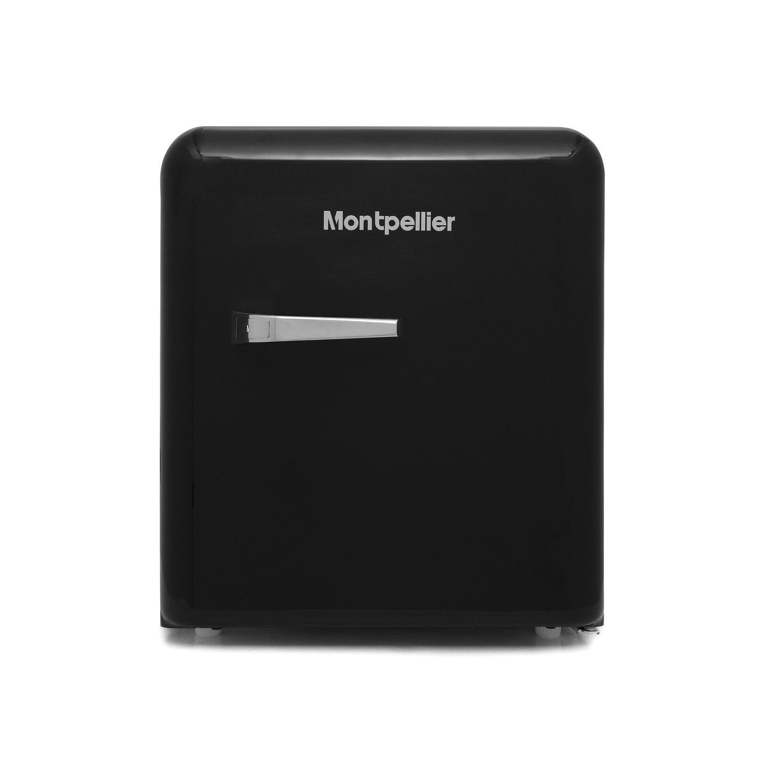 Montpellier retro fridge freezer black hotsell